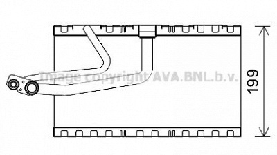 AVA QUALITY COOLING msv641 -  Испаритель, кондиционер